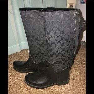 Coach rain boots
